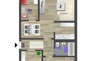 4-Raum-Wohnung mit Balkon nahe Vita-Center – Faleska-Meinig-Str. 40, 9122 Markersdorf, Chemnitz – Vorschaubild 7