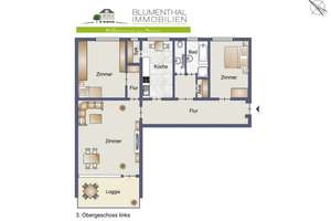 Zentral gelegene 3-Zimmer-Wohnung mit Balkon in Bielefeld-Mitte – Jöllenbecker Straße 42-44, 33613 Mitte, Bielefeld – Vorschaubild 15