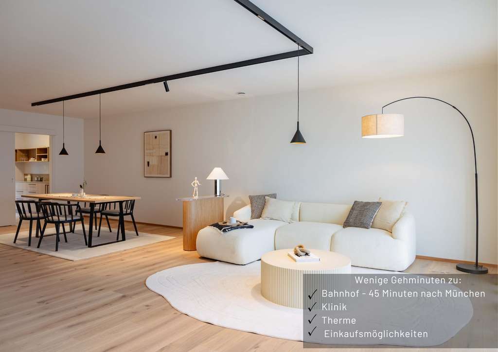 Immobilie in Bad Endorf - Moderne Eigentumswohnung für Berufspendler - Muc 40min, RO 10min - See, Berge - Bild 0