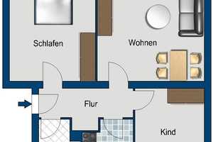 3 Zimmer in Waldstadt – Johannes-R.-Becher Str. 60, 14478 Potsdam – Vorschaubild 2