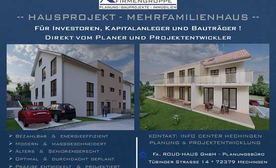 + EXKLUSIVES MEHRFAMILIENHAUS-PROJEKT MIT BAUGENEHMIGUNG! +