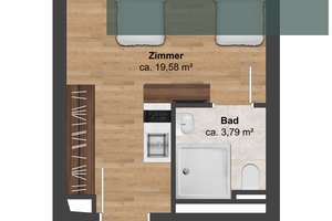 Ca. 5% Rendite: Verpachtetes Appartement mit Indexmiete – Die vollständige Adresse der Immobilie erhältst du vom Anbieter., 81829 Trudering-Riem (Ortsteil), München – Vorschaubild 9