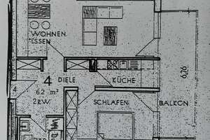 2-Zimmer-Wohnung mit grossem Wohnzimmer und kleiner Küche in Hochschulnähe – Marker Allee 89, 59071 Uentrop, Hamm – Vorschaubild 9