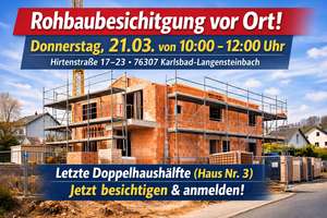 Nur noch 1 Haus, Grundstücksbesichtigung Sa. 21.03., 10–12 Uhr vor Ort – Hirtenstraße 23, 76307 Karlsbad – Vorschaubild 1