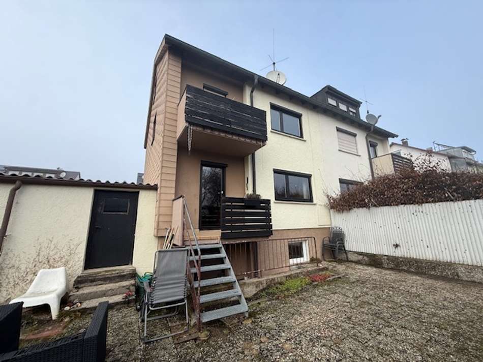 Abgang von Wohnen auf Terrasse