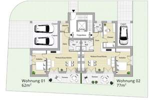 KfW 40 QNG Neubau: Lichtdurchflutete 3-Zimmer-Wohnung mit Terrasse und privatem Garten – Die vollständige Adresse der Immobilie erhältst du vom Anbieter., 70565 Rohr, Stuttgart – Vorschaubild 3