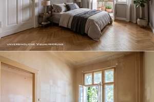 IMMOBERLIN.DE - Charmante Stuck-Altbauwohnung mit ruhigem Balkon im beliebten Rheingauviertel – Die vollständige Adresse der Immobilie erhältst du vom Anbieter., 14197 Friedenau, Berlin – Vorschaubild 6