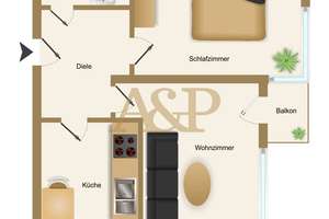 Perfekt geschnittene 2-Zimmerwohnung für modernes Stadtleben in der Innenstadt – Die vollständige Adresse der Immobilie erhältst du vom Anbieter., 50674 Neustadt/Nord, Köln – Vorschaubild 14