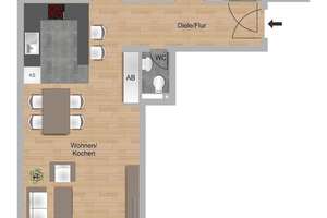 Moderne 3-Zimmer-Wohnung im 2. OG mit Balkon – Egerstraße 15, 65205 Erbenheim, Wiesbaden – Vorschaubild 4