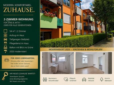 Barrierefreie  2-Zi Wo+ Aufzug+ Balkon+ TOP Duschbad + TG