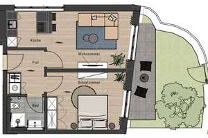 VERDI 71 | Erstbezug - Teilmöblierte 2-Zi.-Gartenwohnung - W1 – Die vollständige Adresse der Immobilie erhältst du vom Anbieter., 81247 Obermenzing, München – Vorschaubild 14