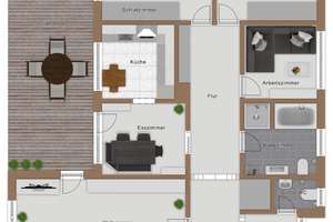 MIT 3D-TOUR! Gepflegter Bungalow mit Garten und Garage in schöner Lage von Philippsburg – Die vollständige Adresse der Immobilie erhältst du vom Anbieter., 76661 Philippsburg – Vorschaubild 18