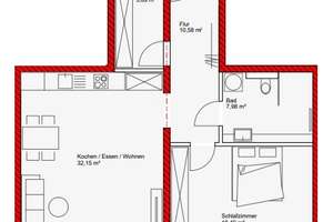 Moderne 2-Zimmer-Wohnung in Tiefenbach: Wohnen nahe Passau! – Pfarrer-Siegfried-Kroiss-Strasse 36, 94113 Tiefenbach – Vorschaubild 15
