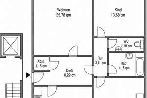 3 Zi Wohnung in Düsseldorf-Heerdt mit Balkon, Bad, Lift – Heerdter Landstr. 11, 40549 Heerdt, Düsseldorf – Vorschaubild 12