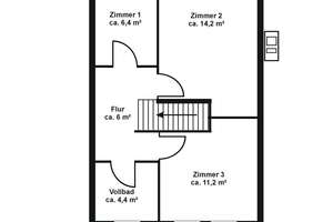 Zeitloses Kettenreihenhaus im Bauhausstil – ruhige Lage in Hamburg-Volksdorf – Die vollständige Adresse der Immobilie erhältst du vom Anbieter., 22359 Volksdorf, Hamburg – Vorschaubild 19