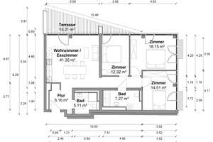 GRÜN UND GEMÜTLICH! Großzügige EG 4 Zimmer Wohnung mit Terrasse, ca. 103 m² und EBK in Mitte! – Zimmerstraße 93, 10117 Mitte (Ortsteil), Berlin – Vorschaubild 11