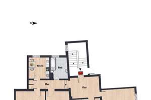 Zimmer 15,88 m² innerhalb einer 4er-WG // 2.OG links – Kleiststr. 13, 38440 Stadtmitte (Ortsteil), Wolfsburg – Vorschaubild 9