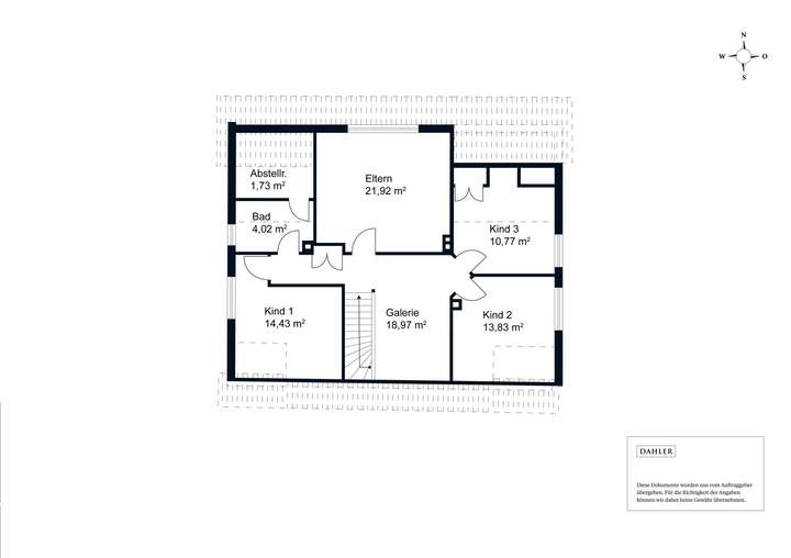 Grundriss Dachgeschoss