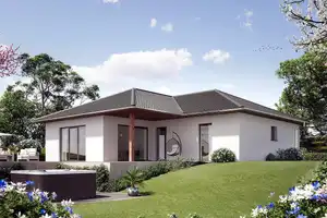 Moderner Bungalow  mit überdachter Terrasse und großem Grundstück! – Burgenlandkreis – Vorschaubild 1
