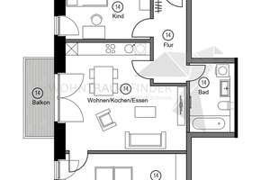 + Wohnen am Rabensteiner Pelzmühlenteich + 3-Raum-Whg. mit Balkon, TG-Stellplatz und Fitnessraum – 9117 Rabenstein, Chemnitz – Vorschaubild 14