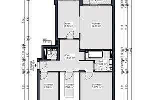 Helle 3-Zimmer Wohnung mit Balkon im 1. OG in Hamburg-Lurup