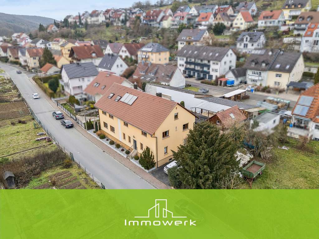 Immobilie in Theilheim - Solides Zweifamilienhaus im Würzburger Einzugsgebiet – viel Wohnraum, flexible Nutzung, Doppelgarage - Bild 0