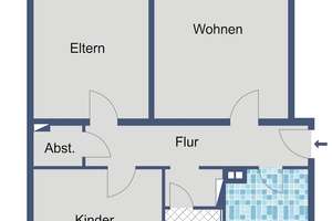 WBS erforderlich - Praktische Familienwohnung mit Balkon und Keller in Marburg – Sudetenstraße 12, 35039 Marburg, Marburg – Vorschaubild 4