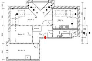 3-Raumwohnung im Dachgeschoss! – Hans-Oster-Str. 28, 4157 Leipzig – Vorschaubild 2