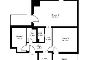 Begehrte Blankeneser Wohnlage: Helle Wohnung mit zwei Balkonen und Süd-West Ausrichtung – Die vollständige Adresse der Immobilie erhältst du vom Anbieter., 22587 Blankenese, Hamburg – Vorschaubild 7