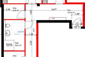 3-Zimmer-Wohnung mit 111,19 m² inmitten der Bielefelder Innenstadt – Kernsaniert (WHG 14) – Zimmerstraße 16, 33602 Mitte, Bielefeld – Vorschaubild 2