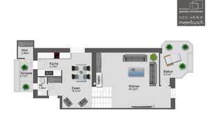 Außergewöhnliches Maisonette-Mondän. Elegantes Split-Level-Wohnen auf 4 Ebenen mit Blick ins Grüne. – Brabantstr. 12, 40235 Grafenberg, Düsseldorf – Vorschaubild 9
