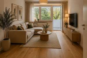 KERNSANIERTE 3-Zi-Wohnung | ERSTBEZUG | Parkett + Feinstein + Einbauküche + Balkon – Engadiner Strasse 36, 81475 Fürstenried-West, München – Vorschaubild 1