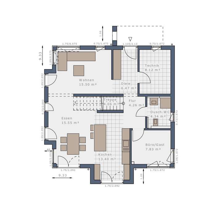 Grundriss Erdgeschoss