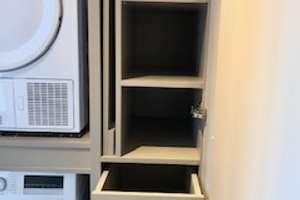 Voll möbliertes Design-Apartment „All in One“ , 7. Stock Westbalkon, OHNE Makler, frei! – Helene-Mayer-Ring 14, 80809 Am Riesenfeld, München – Vorschaubild 12