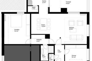 Kernsanierte Endetagenwohnung mit großer Sonnenterrasse in Blankenese – Die vollständige Adresse der Immobilie erhältst du vom Anbieter., 22587 Blankenese, Hamburg – Vorschaubild 12