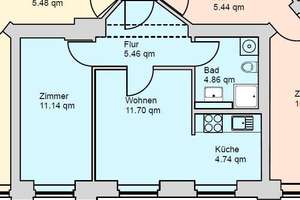 Moderne Zweizimmerwohnung mit offenem Wohnbereich in zentraler Lage – Triftstraße 49A, 99086 Ilversgehofen, Erfurt – Vorschaubild 5