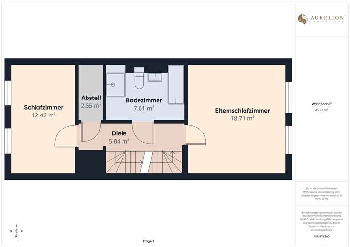 Grundriss Obergeschoss
