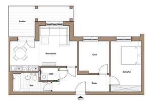Grünes Wohnglück- 3 Zimmer-Oase mit großem Balkon – Rankestraße 32a-d, 1139 Kaditz, Dresden – Vorschaubild 2
