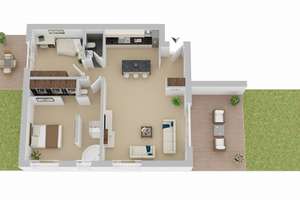 Exklusives Erdgeschosswohnung mit eigener Heizung (Erdwärme), Steingarten und zwei Terrassen – Donnerbleek 3, 38122 Broitzem, Braunschweig – Vorschaubild 21