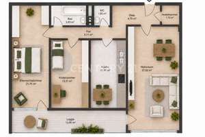 Drei-Zimmer-Wohnung mit Balkon und Skyline-Blick – 63065 Mathildenschule, Offenbach am Main – Vorschaubild 9