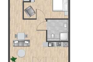 Rundum wohlfühlen! Möblierte Wohnung mit großer Dachterrasse! Ca. 48 m² – Die vollständige Adresse der Immobilie erhältst du vom Anbieter., 52072 Ponttor, Aachen – Vorschaubild 12