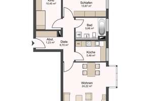 Gepflegte 3-Zimmer-Eigentumswohnung mit Balkon und Tiefgarage – ideal für Eigennutzer und Kapitalanl – Die vollständige Adresse der Immobilie erhältst du vom Anbieter., 4177 Altlindenau, Leipzig – Vorschaubild 12