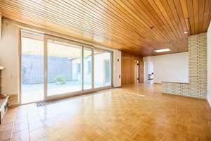 Wunderbarer Blick inklusive! Erbpacht - Sanierungsbedürftiger Bungalow mit Garage – Fuchsfeldweg 26, 47259 Mündelheim, Duisburg – Vorschaubild 4