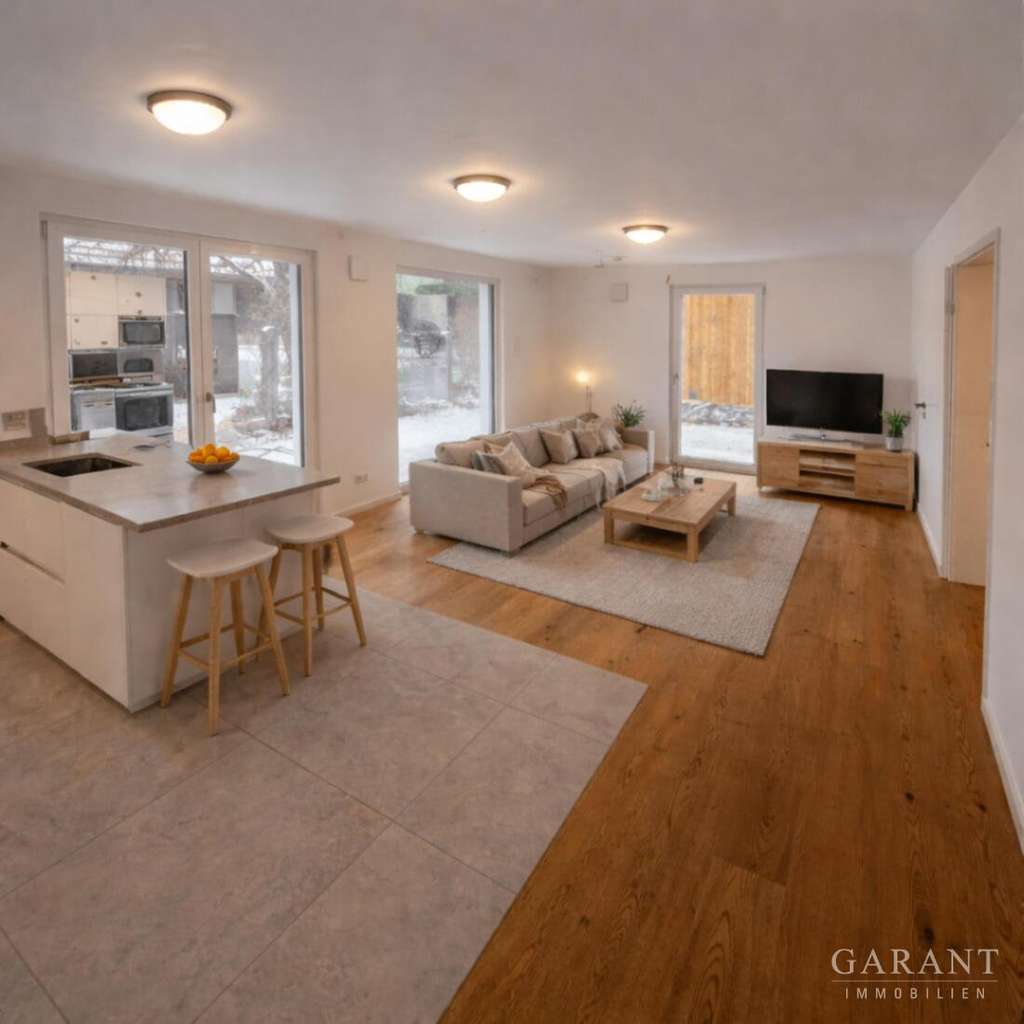 Immobilie in Bad Endorf - Hochwertige 3 Zimmer-Erdgeschoss-Wohnung mit Terrasse & Garten - Bild 1