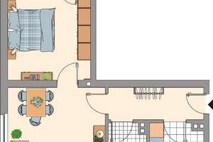 2-Zimmer-Wohnung in Eschweiler Hücheln mit Balkon & 360°-Rundgang – Wilhelmshöhe 5, 52249 Eschweiler – Vorschaubild 2