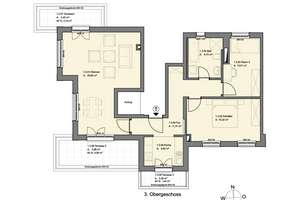 Penthouse ** 3-Zimmer-Neubau-Wohnung mit EBK, Fußbodenheizung, Aufzug und eigenem PKW-Stellplatz – Großbeerenstraße 295A, 14480 Am Stern, Potsdam – Vorschaubild 13