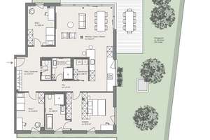 Großzügig geschnittete 4-Zimmer Gartenwohnung in exklusivem Mehrfamilienhaus – Strähuberstraße 11, 81479 Solln, München – Vorschaubild 5