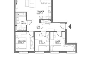Neuwertige 4-Zimmer-Wohnung mit Loggia & TG-Stellplatz im modernen Neubauquartier – Die vollständige Adresse der Immobilie erhältst du vom Anbieter., 86154 Oberhausen-Nord, Augsburg – Vorschaubild 15