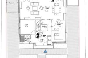 Freistehendes Effizienzhaus A+, KfW 40, mit Grundstück, Wohnkeller, Fußbodenheizung, PV-Anlage! – 40591 Wersten, Düsseldorf – Vorschaubild 3
