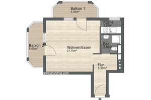 Wunderschönes, sehr helles 1-Zimmer Appartement in Mü-Moosach – 80992 Alt-Moosach, München – Vorschaubild 10